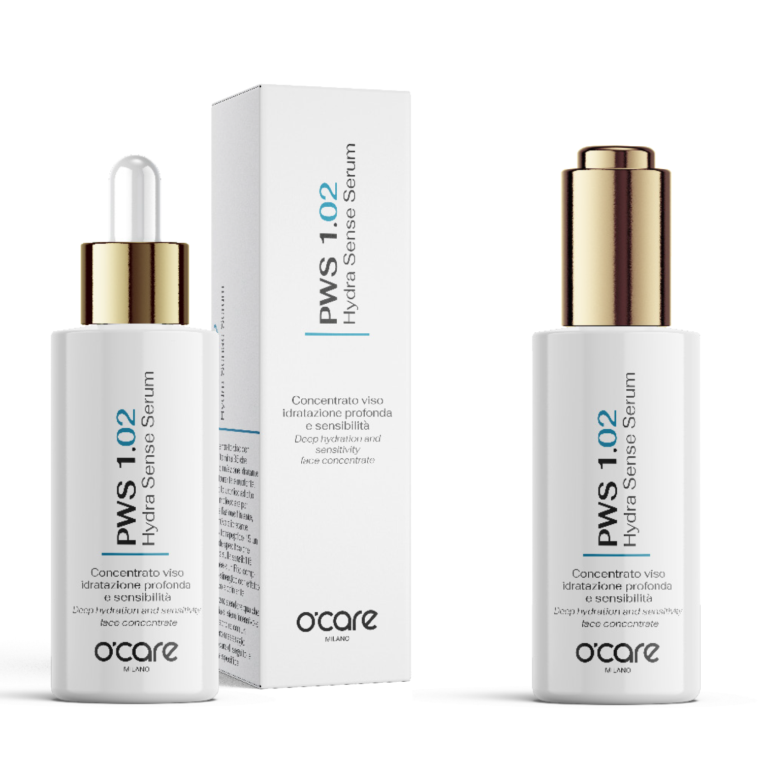 PWS 1.02 Hydra Sense Serum - Concentrato viso idratazione profonda e sensibilità