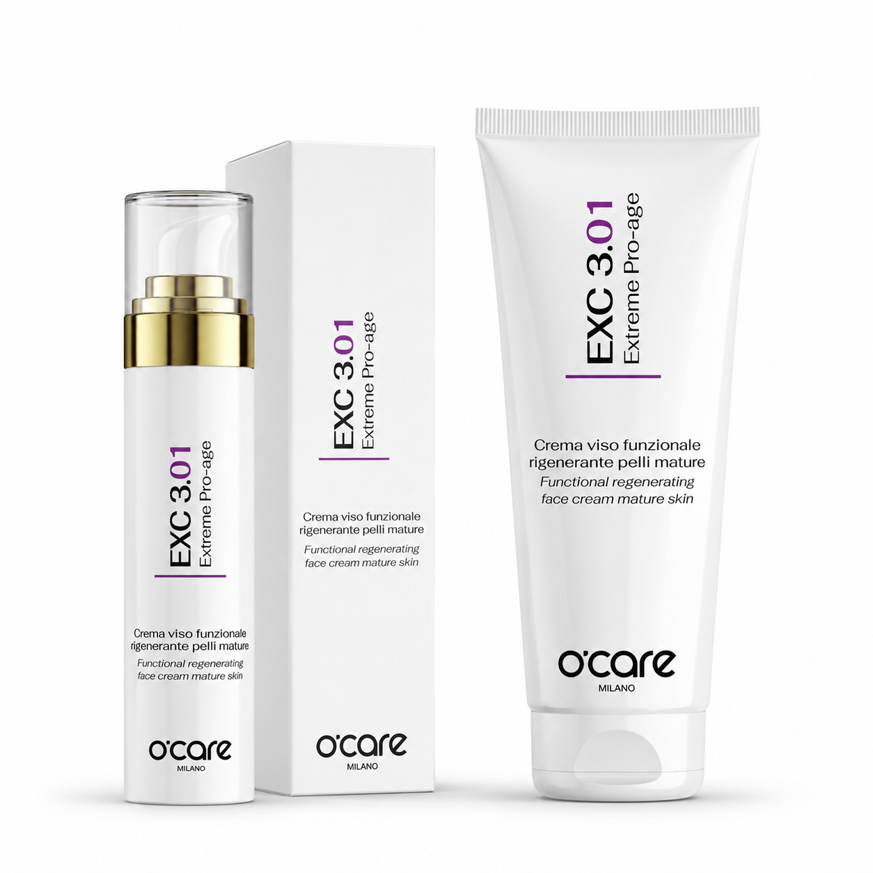 EXC 3.01 Extreme Pro-age - Crema viso funzionale, rigenerante pelli mature