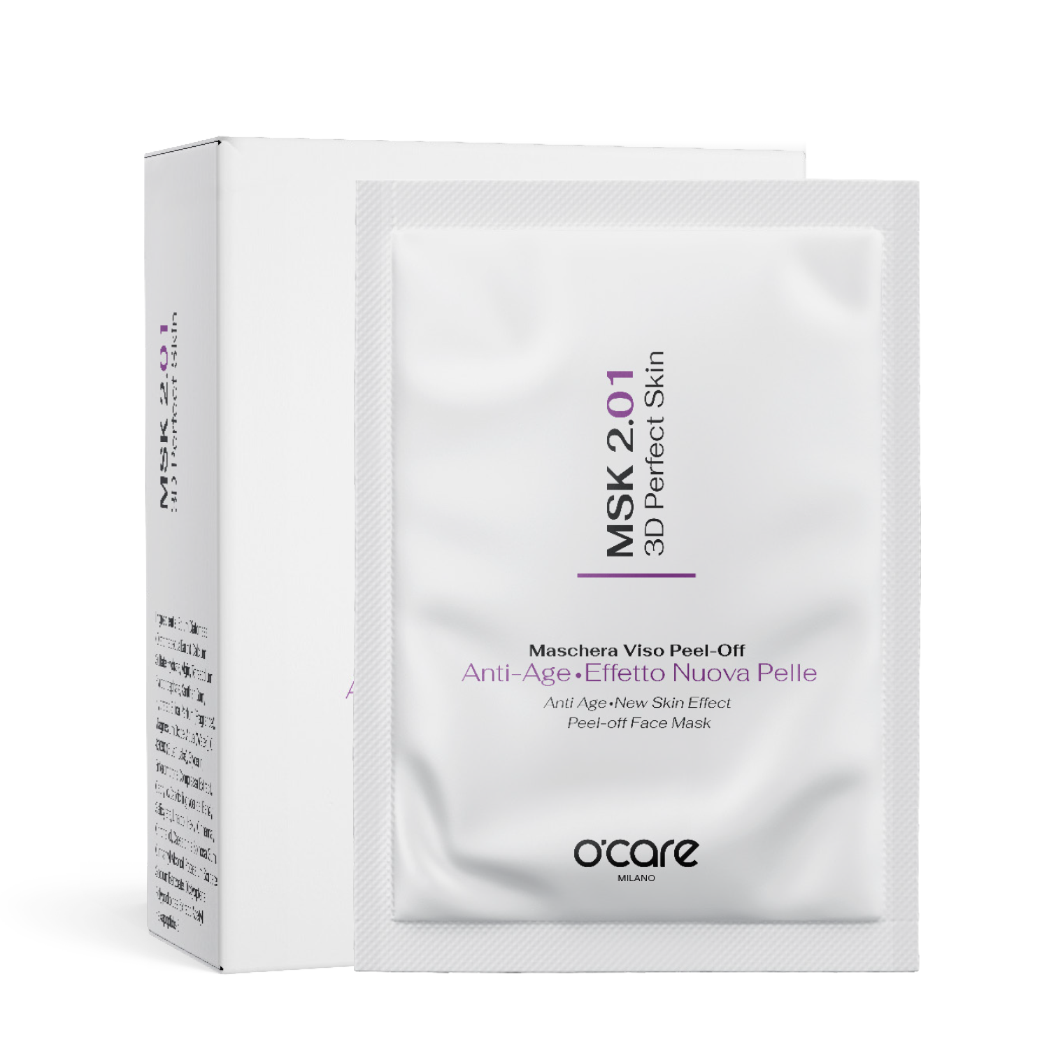 MSK 2.01 3D Perfect Skin - Maschera Viso Peel-Off Anti-Age • Effetto Nuova Pelle