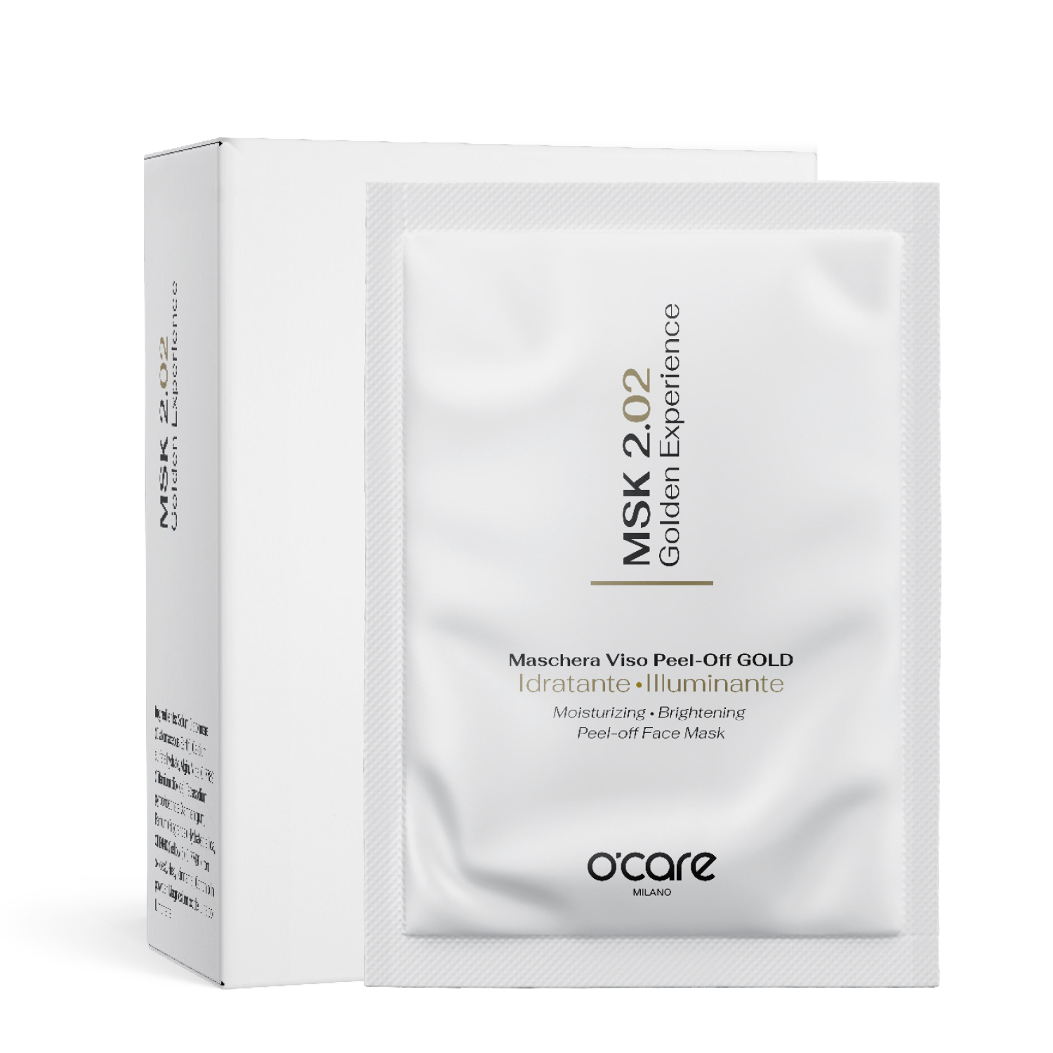 MSK 2.02 Golden Experience - Maschera viso Peel-Off GOLD Idratante • Illuminante