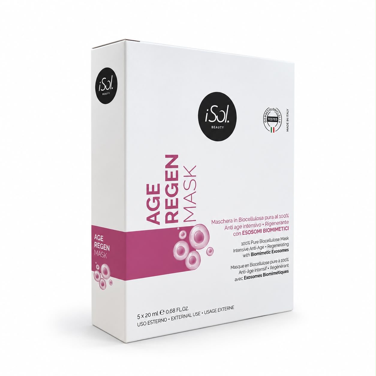 AGE-REGEN MASK IN BIOCELLULOSA 100% CF. 5 PZ x 20ml